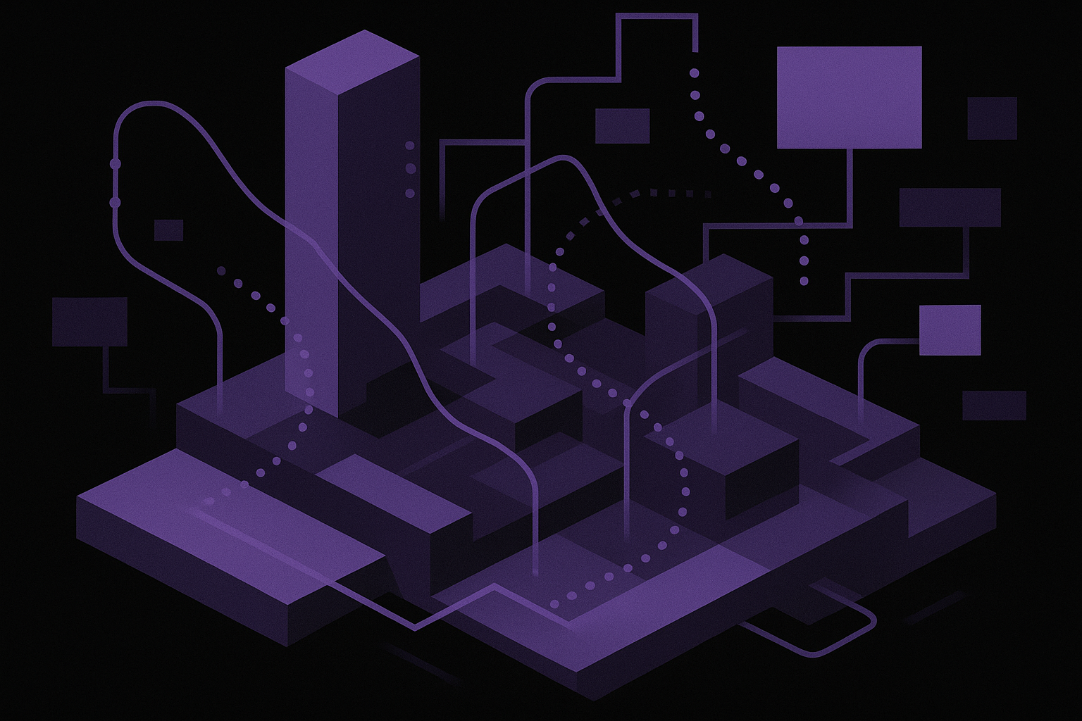 Visualização conceitual de plataformas digitais, dados e vigilância