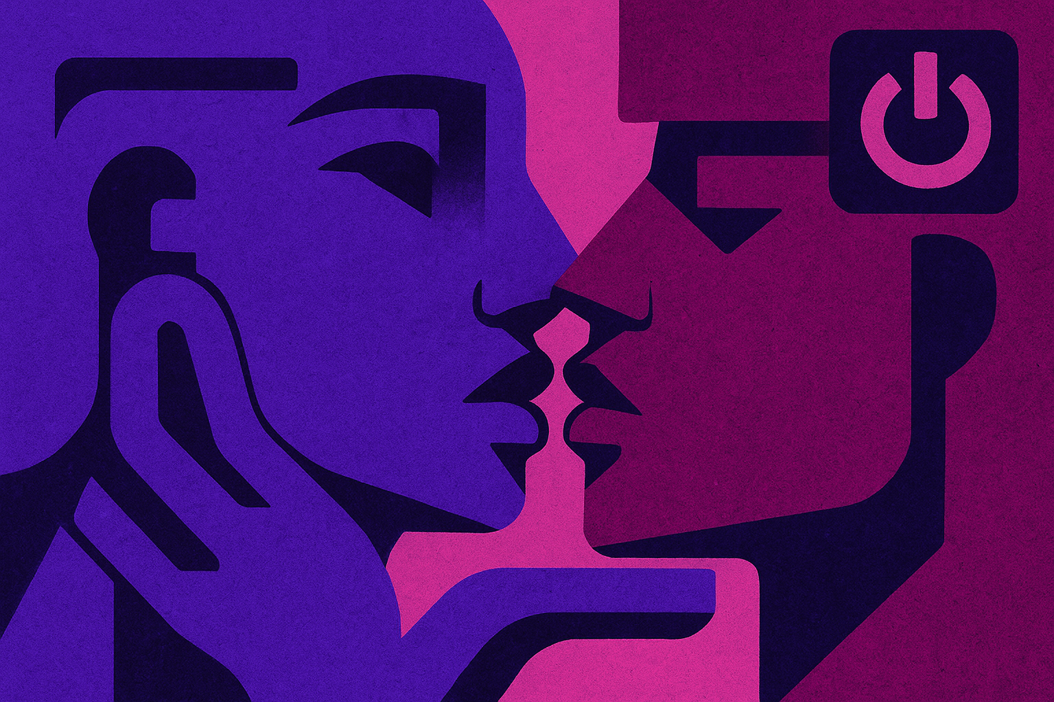 Visualização conceitual da sexualidade e religião na era digital