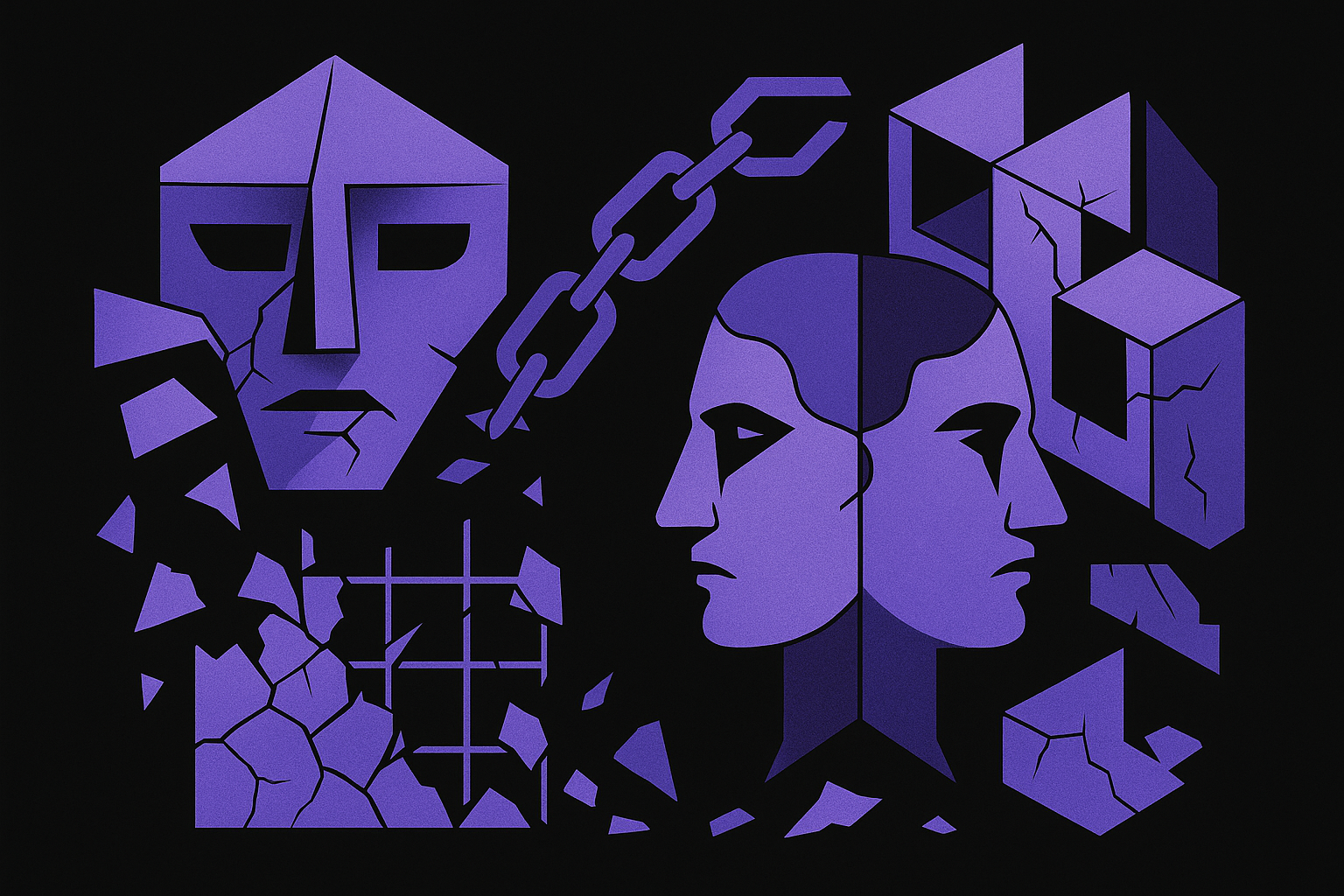 Ilustração do capítulo 31 representando o fim da era ultrarracionalista e captura ideológica